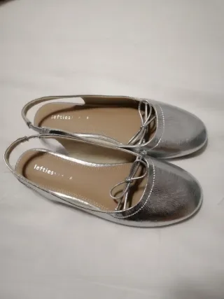 Zapatos plateados Lefties niña talla 36