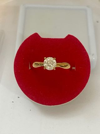 Anillo Oro 18k Diamante 0.74 Ct SI2/G