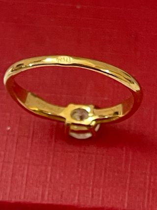 Anillo Oro 18k Diamante 0.74 Ct SI2/G