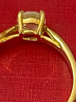 Anillo Oro 18k Diamante 0.74 Ct SI2/G