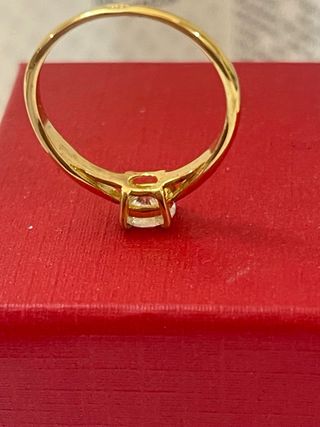 Anillo Oro 18k Diamante 0.74 Ct SI2/G