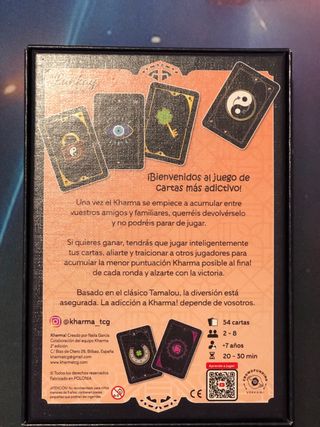 Juego de cartas Kharma!