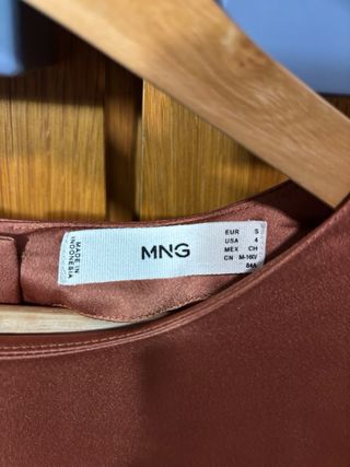 blusa color rosa/salmon de mango