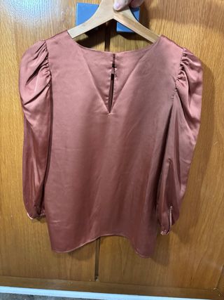 blusa color rosa/salmon de mango