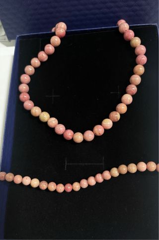 Collar y pulsera Fallera rosa