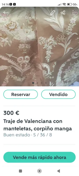 Traje de Valenciana,