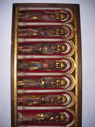 Cuadro grande relieve 12 apóstoles Vda. Montfalcon