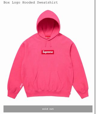 Supreme Box Logo Hoodie Magenta FW25 Talla S