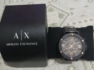 Reloj original Armani Exchange Negro Dorado como n