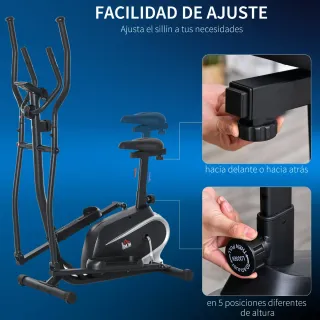 Bicicleta Elíptica Magnética Ajustable