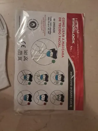 Mascarilla HEIQ nuevo anti-gripe A y B, pqt 25un.