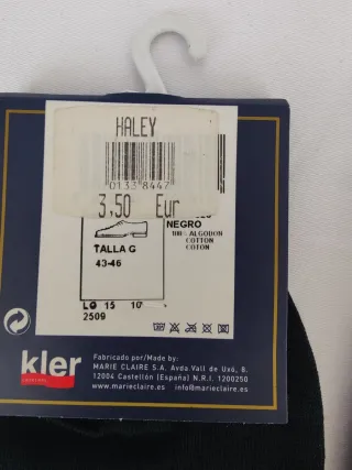 2 Pares Calcetines Kler Hilo Escocés Negro