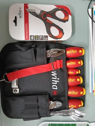 Bolso Cinturón Electricista Wiha 10 Piezas