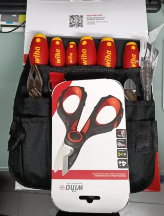 Bolso Cinturón Electricista Wiha 10 Piezas