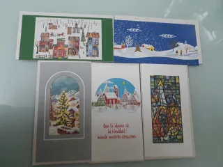 LOTE 15 POSTALES-TARJETAS NAVIDAD