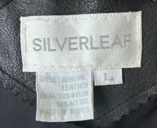 Abrigo Cuero Vintage Negro Talla L