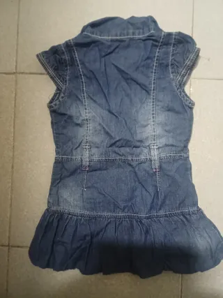 Vestito bimba jeans 12 mesi