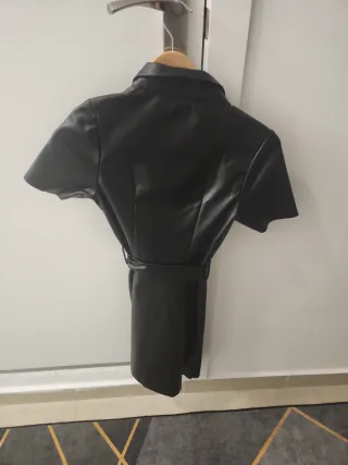 Vestido Piel Negro Guess Talla XS