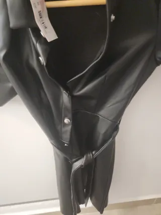 Vestido Piel Negro Guess Talla XS