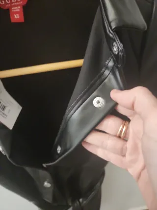 Vestido Piel Negro Guess Talla XS