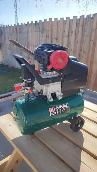 Compresor aire 8 bar max. con todos los accesorios