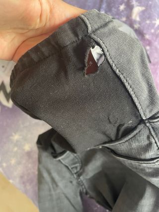 Vaquero premamá negro