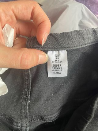 Vaquero premamá negro