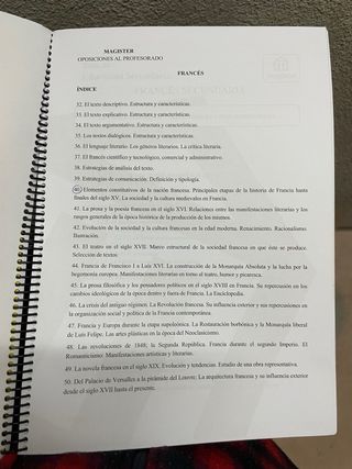 Temario Oposiciones Profesorado Magister