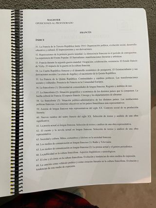 Temario Oposiciones Profesorado Magister