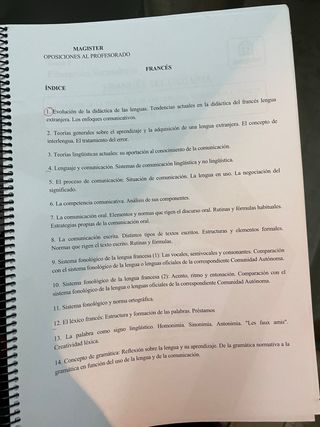 Temario Oposiciones Profesorado Magister