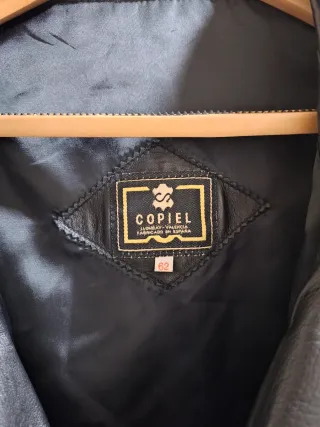 Abrigo 3/4 Piel Negro Hombre Copiel