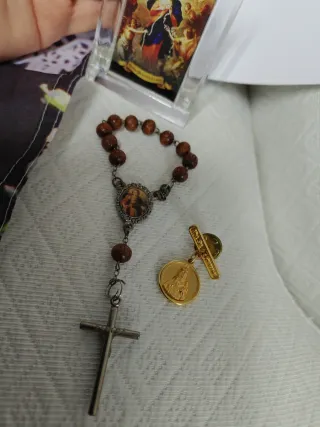 Lote objetos religiosos