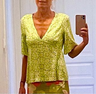 Blusa Jocomomola flores, media manga. By Sybilla