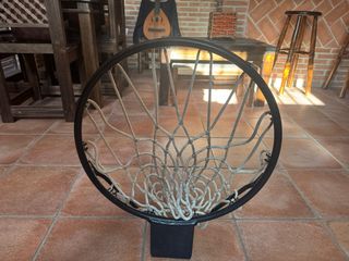 Aro y red de baloncesto