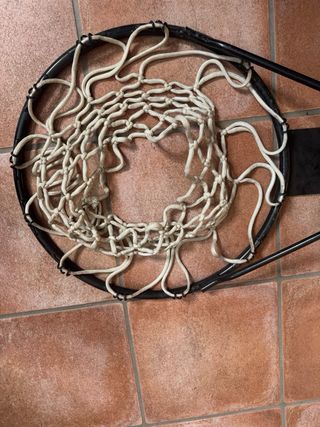 Aro y red de baloncesto