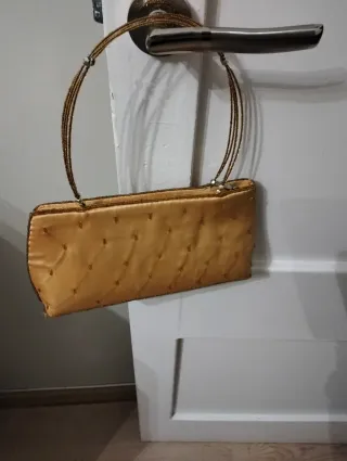 Bolso de fiesta lentejuelas dorado