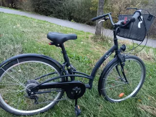 Bicicleta Paseo 26 Negra con Cesta