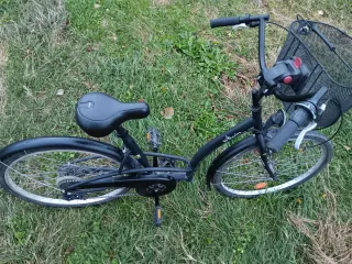 Bicicleta Paseo 26 Negra con Cesta