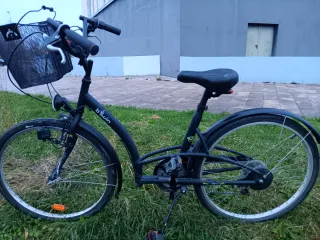 Bicicleta Paseo 26 Negra con Cesta