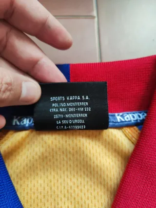 Kappa Maglia Calcio FC Barcelona 1997-98 Vintage