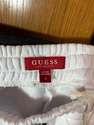 Pantalón chándal Guess blanco