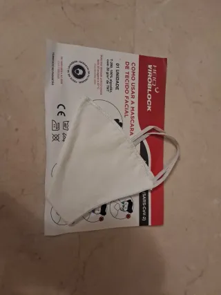 Mascarilla HEIQ, anti gripe A y B, pkt 50 unidades