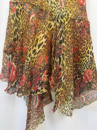 Falda vintage estampado animal print
