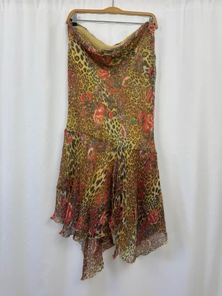 Falda vintage estampado animal print