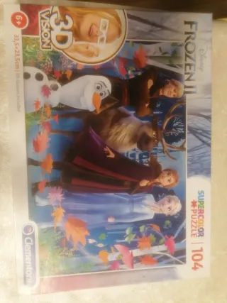 Puzzle Frozen II 104 piezas 3D