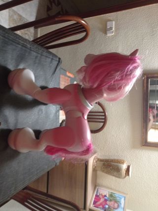 Caballito robot interactivo rosa