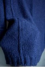 Maglione blu collo alto Tg M