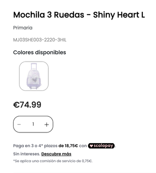 Mochila Totto con ruedas para niña