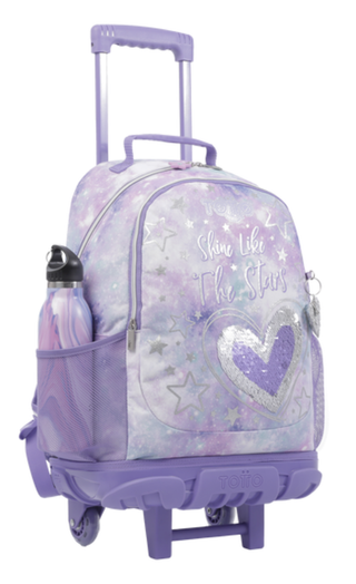 Mochila Totto con ruedas para niña