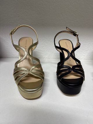 Zapatos Pedro Miralles Beige y Negro